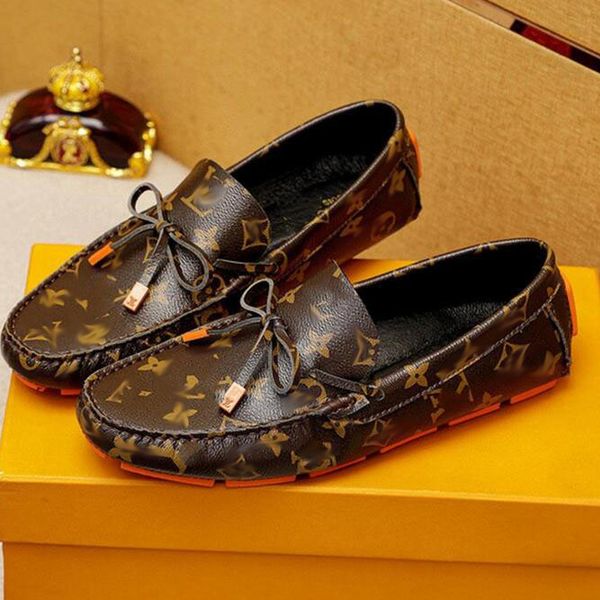 

brand men's casual shoes non-slip designer leather shoes men's casual men's driving shoes outdoor men's boat shoes zapat, Black