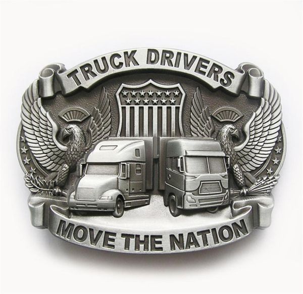 

men belt buckle new vintage american hero road truck driver belt buckle gurtelschnalle boucle de ceinture buckle3d044as brand new5486735, Slivery;black