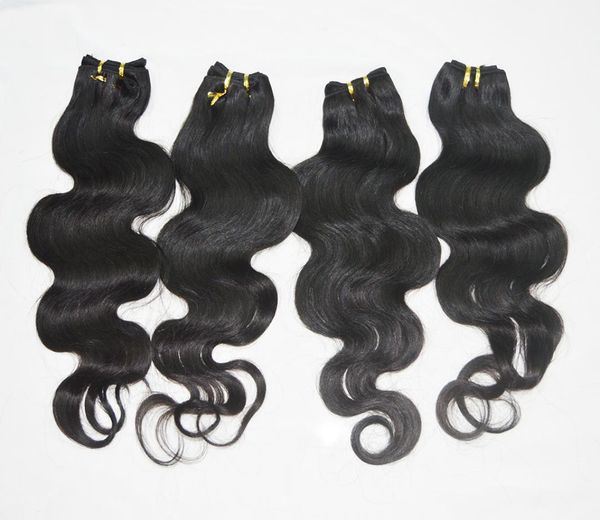 

whole 20pcs processed human hair quality body wave bundles delivery4467289, Black