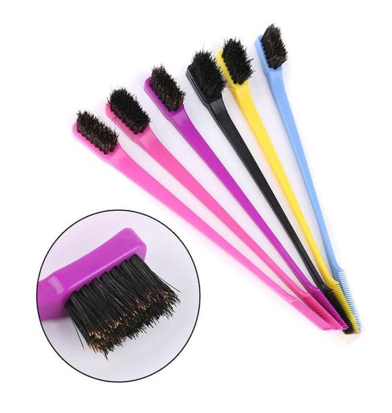 

beauty double side edge hair comb control hair brush for styling salon professional accessories hair brush random color3081910, Silver