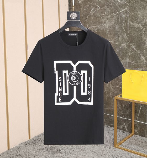 

dsq phantom turtle mens designer t shirt italian milan fashion logo print t-shirt summer black white t-shirt hip hop streetwear 100% cotton, White;black