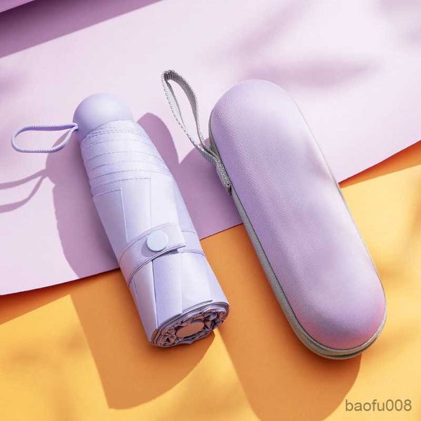 

umbrellas mini capsule umbrella light sunny rainy umbrella women anti-uv sunshade umbrella pocket sunscreen umbrella portable r230607