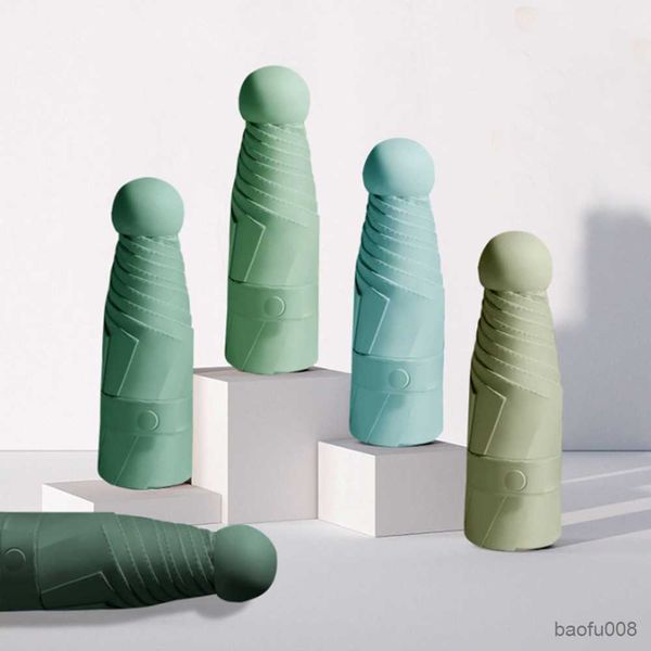 

umbrellas portable sunscreen umbrella women light capsule umbrella anti sunshade umbrella rainy pocket mini sunny umbrella r230607