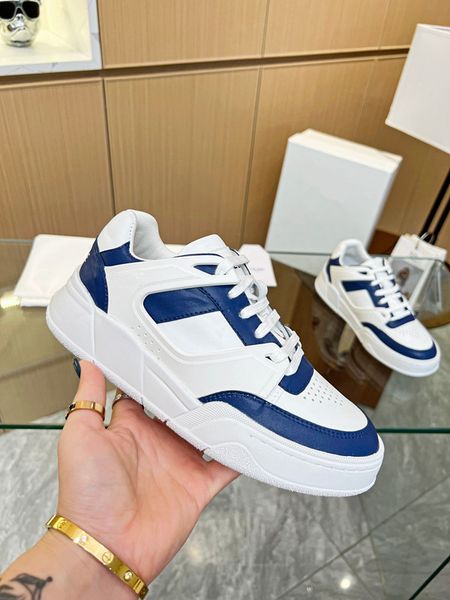 

2023 casual shoes lace-up running trainers woman shoe men gym sneakers women travel leather fashion designer sneaker 0605, Black