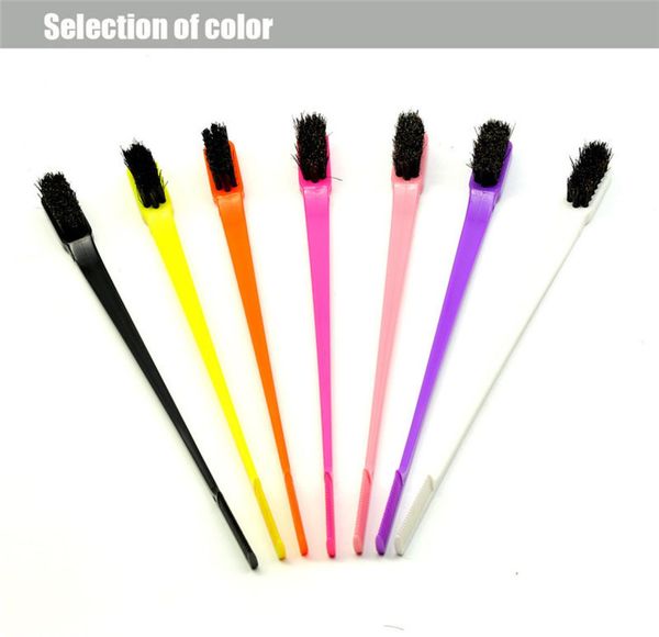 

beauty double sided edge control hair comb hair styling tool hair brush toothbrush style eyebrow brush ship7733036, Silver