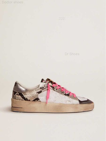 

dirty shoes 's sneakers designer luxury italian vintage with snake leather upper leopard pony leather handmade stardan lab women, Black
