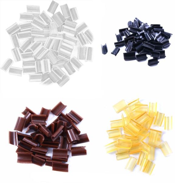 

100pcs keratin glue piece for hair nail tip ushaped fusion hair extension5458566, White