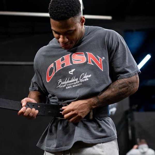 

men oversize loose comfortable sports hip hop t-shirt summer cotton gym fitness bodybuilding workout short sleeves tees l230520, White;black