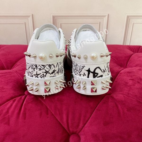 

new men womens classics brand designers sneakers camouflage casual shoes stylist shoes checkered studded flats mesh fashion trainers, Black