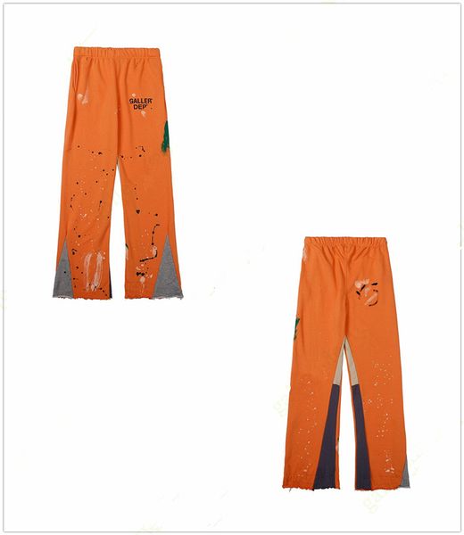 

mens pants galleries sweatpants depts letter men women vintage los angeles joggers sweatpant graffiti print pantalon splash ink jogger tech, Black