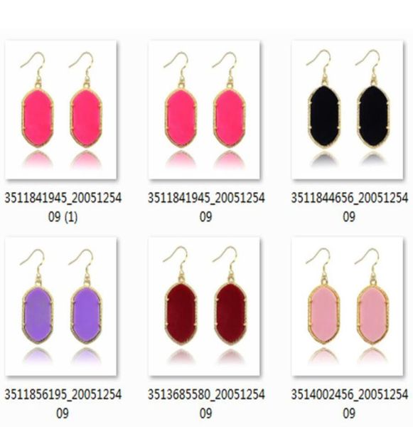 

resin fashion cute different colors stud earring sweet geometric elegant pretty items jewlery multi color for choose mbbo44375014, Golden;silver