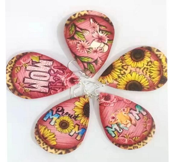 

new pu earrings faux leather dangle drops earrings for valentines day gift6449920, Silver