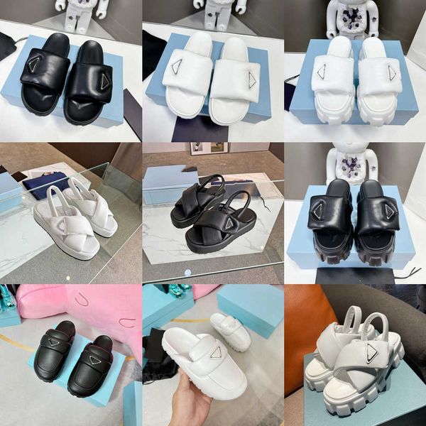 

vintage monolith roman slippers nappa sandals padded strap slingbacks women girl lady logo flat mule thick bottom platform high heels casual, Black