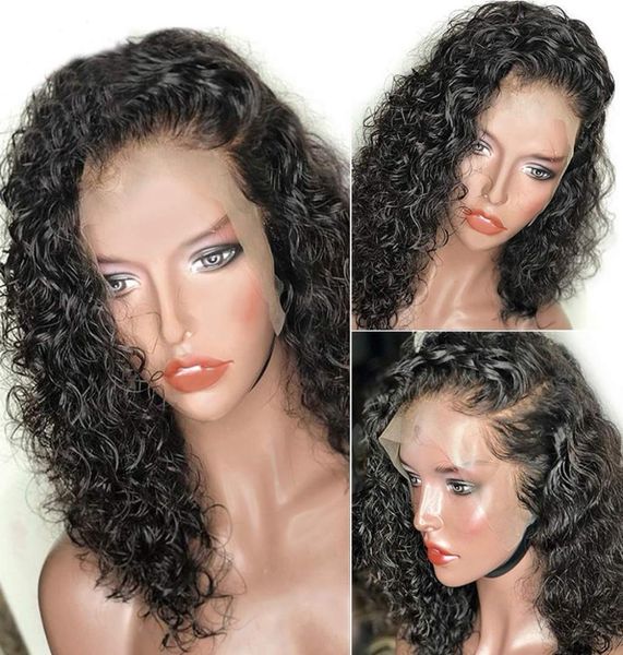 

short bob lace front human hair wig brazilian curly human hair wigs with baby hair for black women 150 density short lace wig8675805