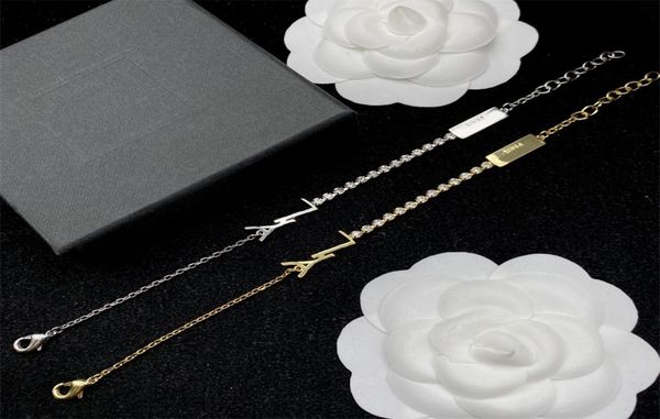 

fashion love bracelet designer jewelry pendants bracelet luxury women gold silver chains bracelets lady hand chain party gift5556473, Golden;silver