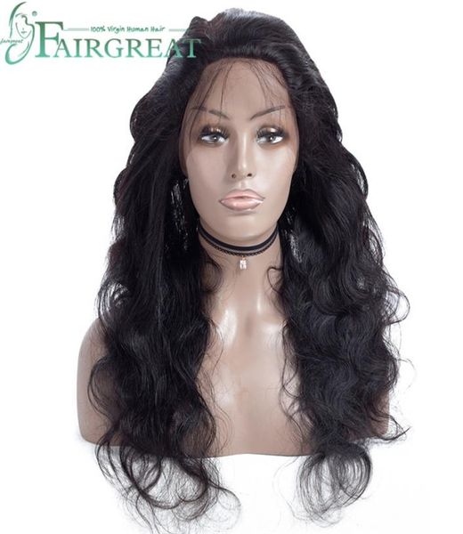 

brazilian 360lace front human hair wigs for women brazilian straight wig with baby hair natural hairline 360 lace frontal wig2158421, Black;brown