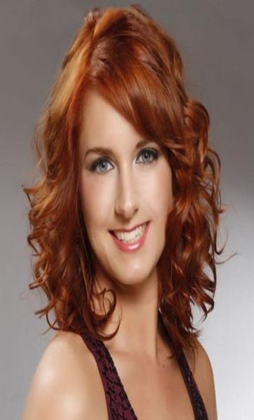 

charming medium capless shaggy wavy dark auburn women039s synthetic wig hairgtgtgtgt new fash3394925, Black