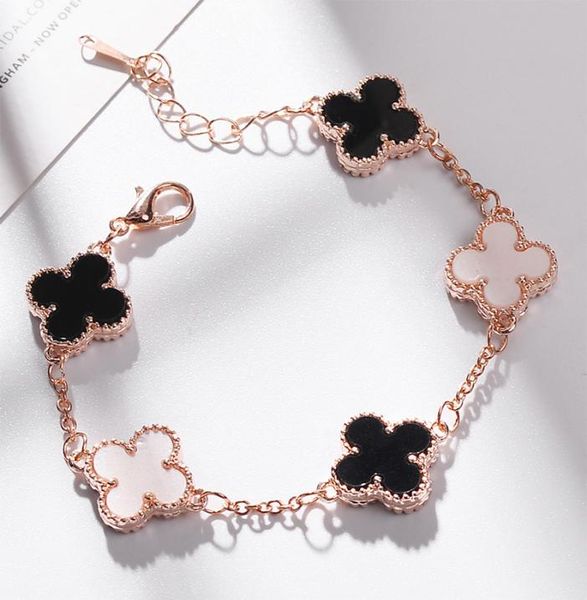 

2020 brandclassic design four clover charm bracelet european and american selling women039s fashion luxary jewelry chr3998580, Golden;silver