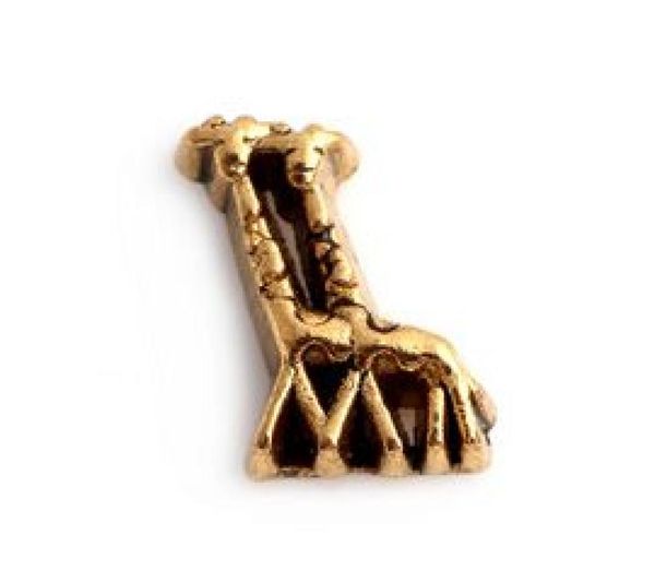 

whole 20pcslot gold plated animal giraffe charm diy alloy floating locket charms fit for glass living magnetic locket pendan4557541, Bronze;silver