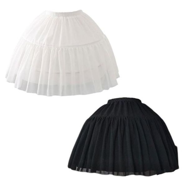 

cosplay fishbone short skirt lolita carmen slip liner cute girls skirts adjustable petticoat8375152, White