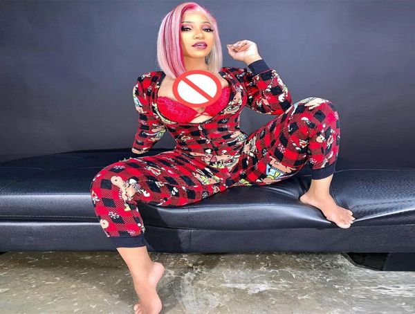 

onesie pajamas long jumpsuit sleepwear long romper bodycon women striped print bodysuit lingerie underwear5592727, Red;black