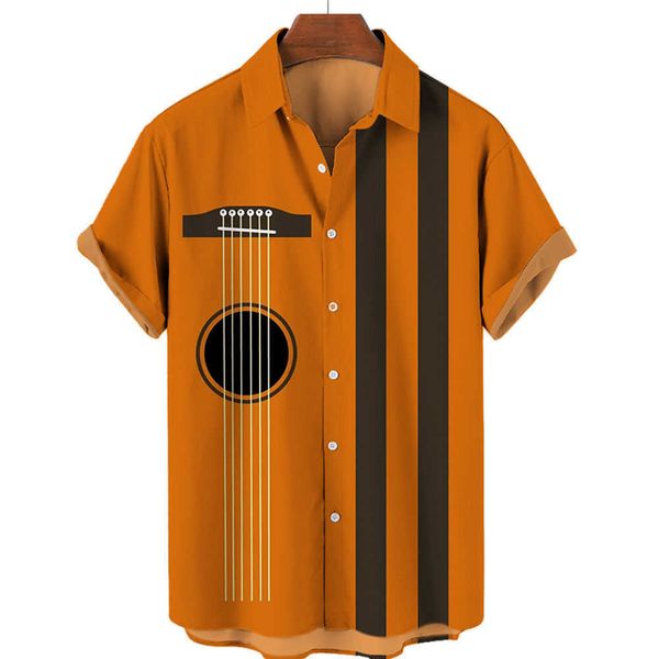 

spring summer casual lapel polo men summer shirt hawaiian short sleeve printed clothes casual tshirt wd, White;black