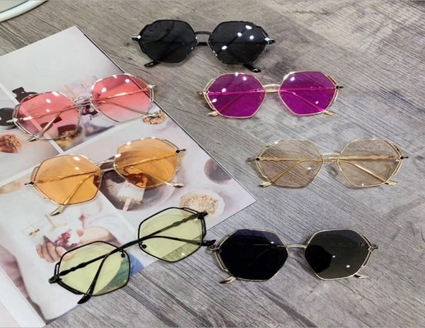 

sunglasses girls designer sunglasses hexagon fashion boy glasses infant sun glasses child shades kids accessories 7 colors optiona8771579, Blue