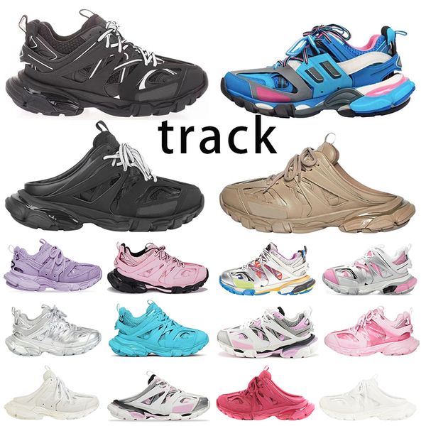 

2023 luxury brand designer running shoes men women track tripe white gomma learther worn out pastel allover mens sneakers paris mens trainer