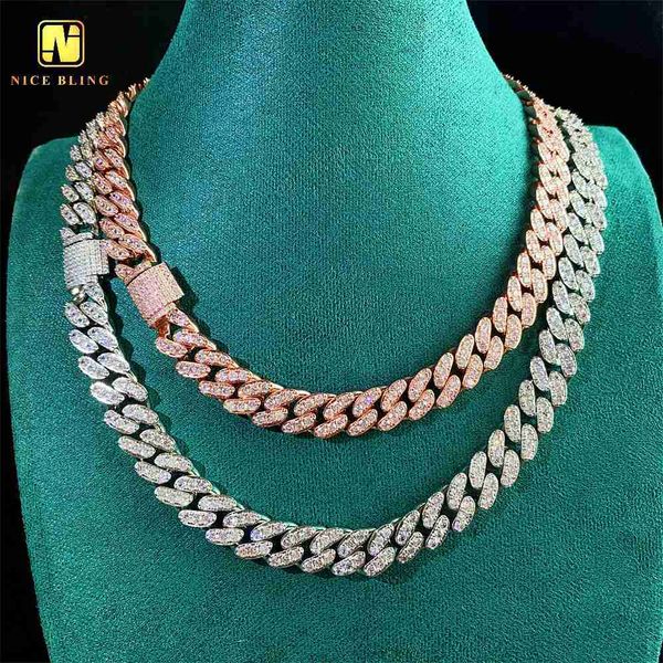 

factory price hip hop one row cuban link chain 5a cubic zircon bracelets pendant necklace, Silver