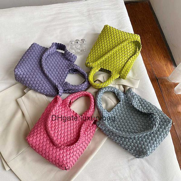 

aaaaabotteg uneta jodie mini teen intrecciato woven handbag personalized tote bag large capacity shoulder bag japanese and trend women'