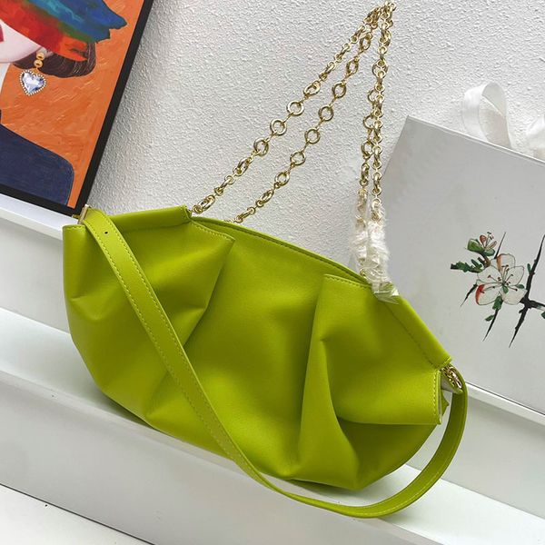 

underarm bag dumpling bag chain crossbody handbags clutch handbags cowhide leather fashion wallet 35cm two shoulder strap zipper pocket tote