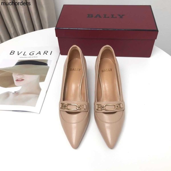

spring and autumn pointed sheepskin versatile luxury high heels, Black