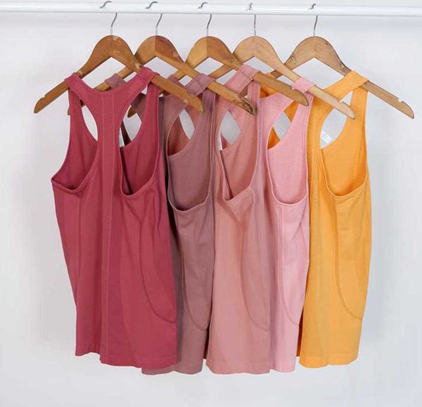 

shaping outfit lu yoga vest solid workout backless shirts sports fitness tank ice silk women active wear sleeveless gym t shir swiftly tech, Gray