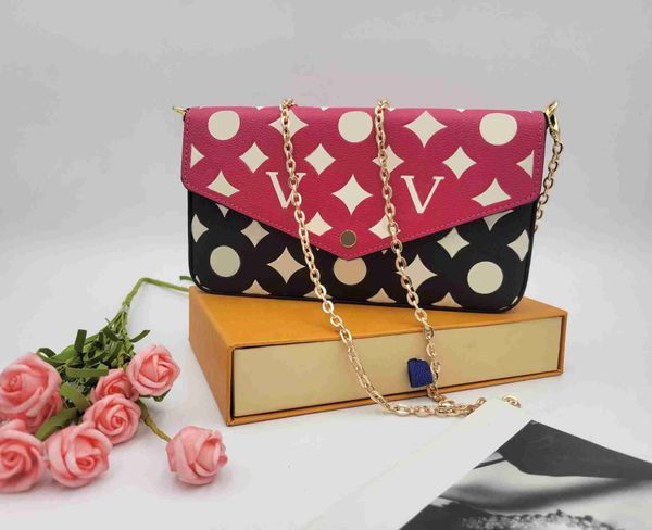 

fashion designer womens shoulder bags luxury pochette felicie handbags quality flower letter leather chain crossbody ladies empreinte purses