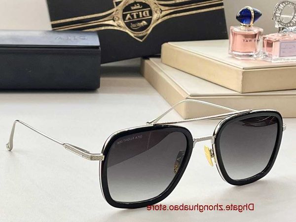 

dita trendy men's square fashion senior temperament big frame driving sunglasses sun proof for men and women 7qu3, White;black