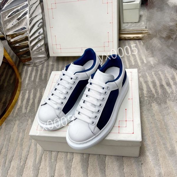

2023new brand women men quality classics flat sneaker casual shoes leather white letter overlays fashion platfnorm sneakers, Black