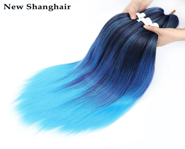 

synthetic hair extensions pre stretched easy braiding hair 26 inch braids crochet ombre braid hair 90gpcs7337220, Black