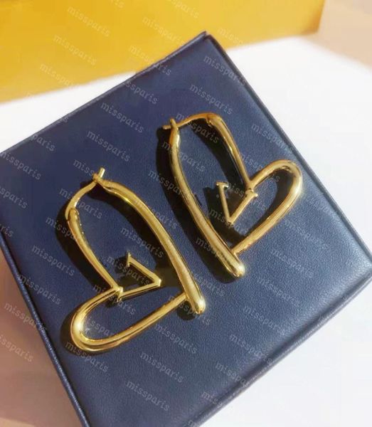 

hoop earrings women gold fashion love heart earrings lady luxury designer jewelry8313347, Golden;silver