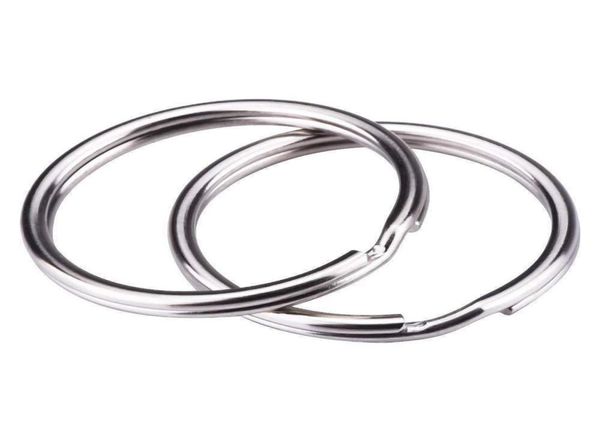 

factory metal stainless steel ring key chain toy accessories5351128, Silver