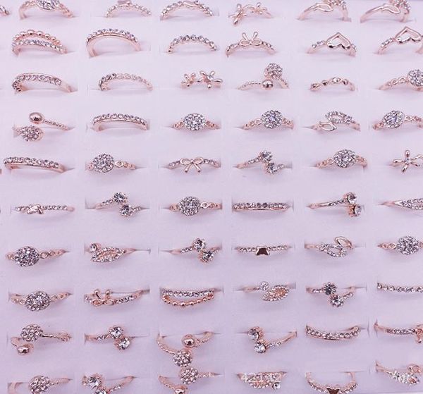 

luxury female diamond ring fashion engagement wedding rings for women jewelry love gift mixed styles6766760, Silver