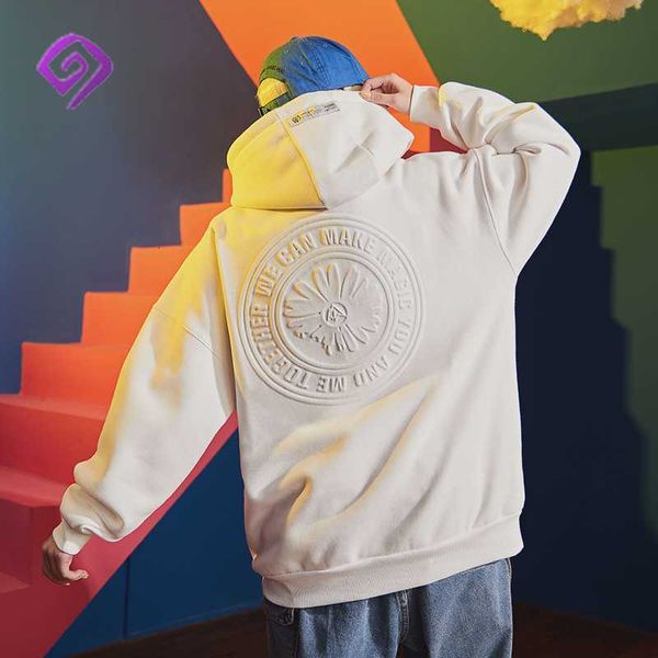 

100% cotton men custom sweatshirt letter printing 3d embossed hoodie, Black