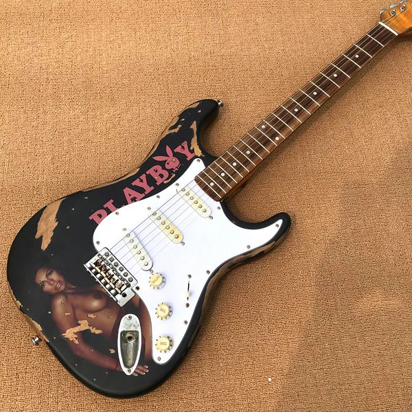 

custom shop ancient relic st electric guitar rose wood fingerboard guitar ing