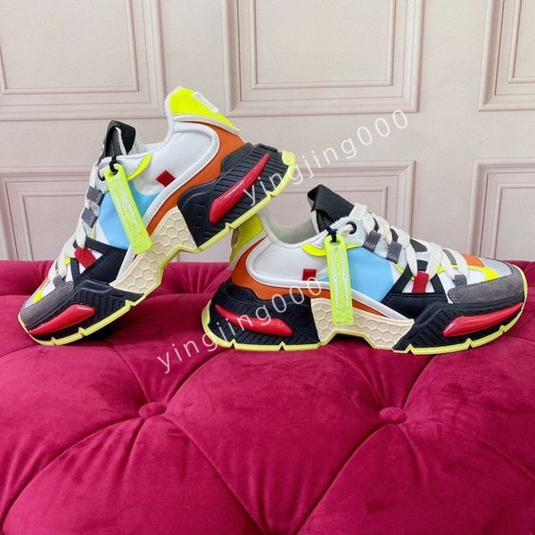 

new fashion womens classics designers sneakers camouflage casual shoes stylist shoes checkered studded flats mesh fashion trainers, Black