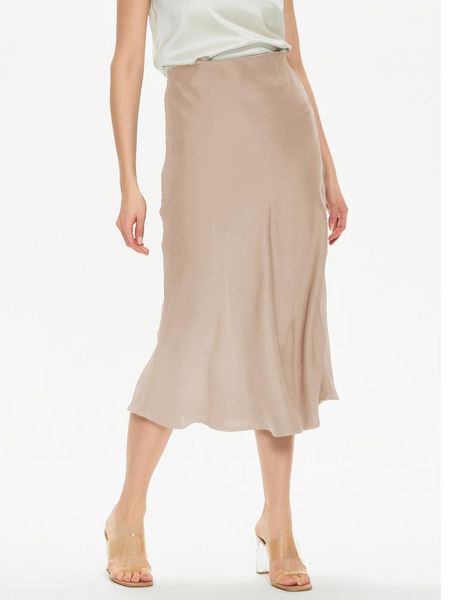 

dresses ies 2022 womens silk satin skirts high waisted skirt solid vintage england simple office lady skirts, White;black