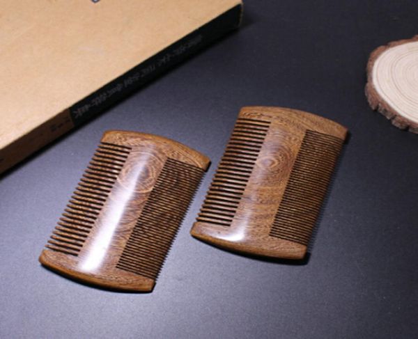 

new fashion green sandalwood pocket beard hair combs 2 sizes handmade natural wood comb 1pc fashion wooden comb9629734, Silver