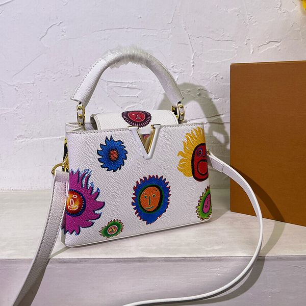 

classic designer womens tote with handle leather printed belt chain crossbody bag shoulder bags hardware metal buckle large capacity makeup