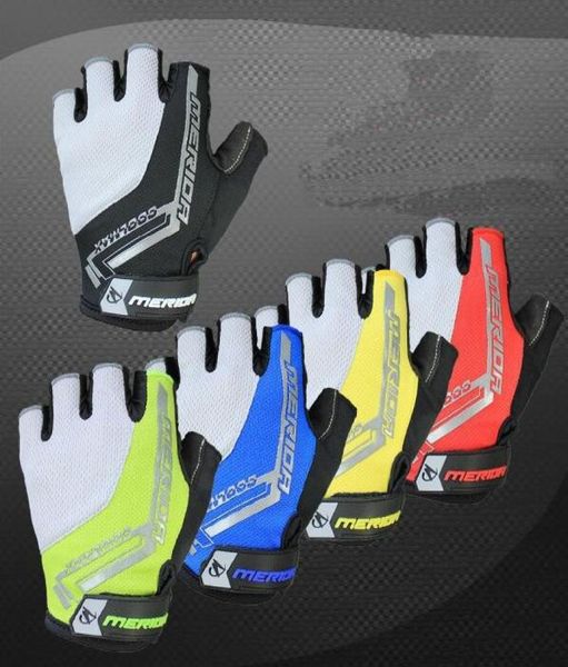 

merida cycling bicycle 3d shockproof hexagon gel sport half finger gloves bike ultrabreathable half finger glove cycling gloves2019633, Black