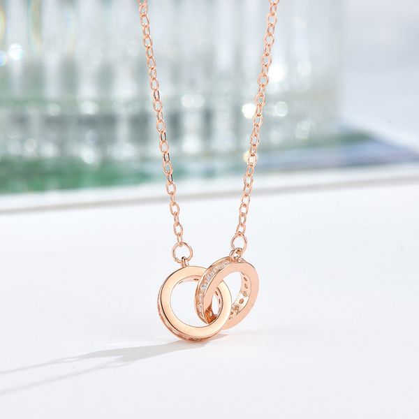 

designer jewellery tennis chain collana sterling silver jewelry diamond necklace bracelet set wedding statement jewelry circular-shaped pend