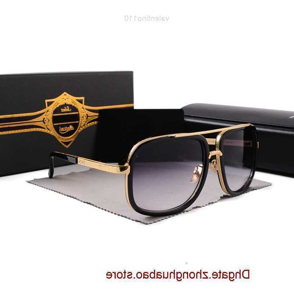 

2023 vintage sunglasses square women's sun glasses fashion designer shades luxury golden frame uv400 gradient mach one dita 9fn6, White;black