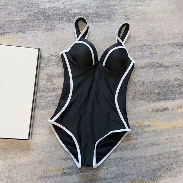 

designer swim suits summer beach swimsuit women padded swimwear summer pure color one piece high cut multi styles lady classical bathing sui